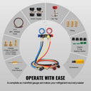 Ac Manifold Gauge Kit With Hose