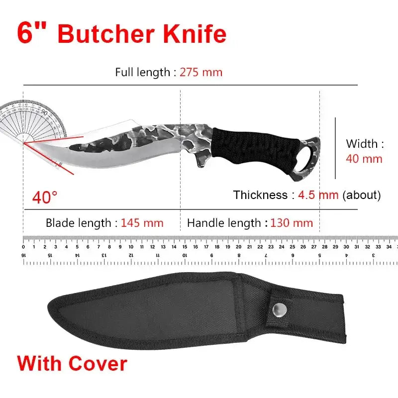 Handcrafted Stainless Steel Boning Cleaver Knife For Meat