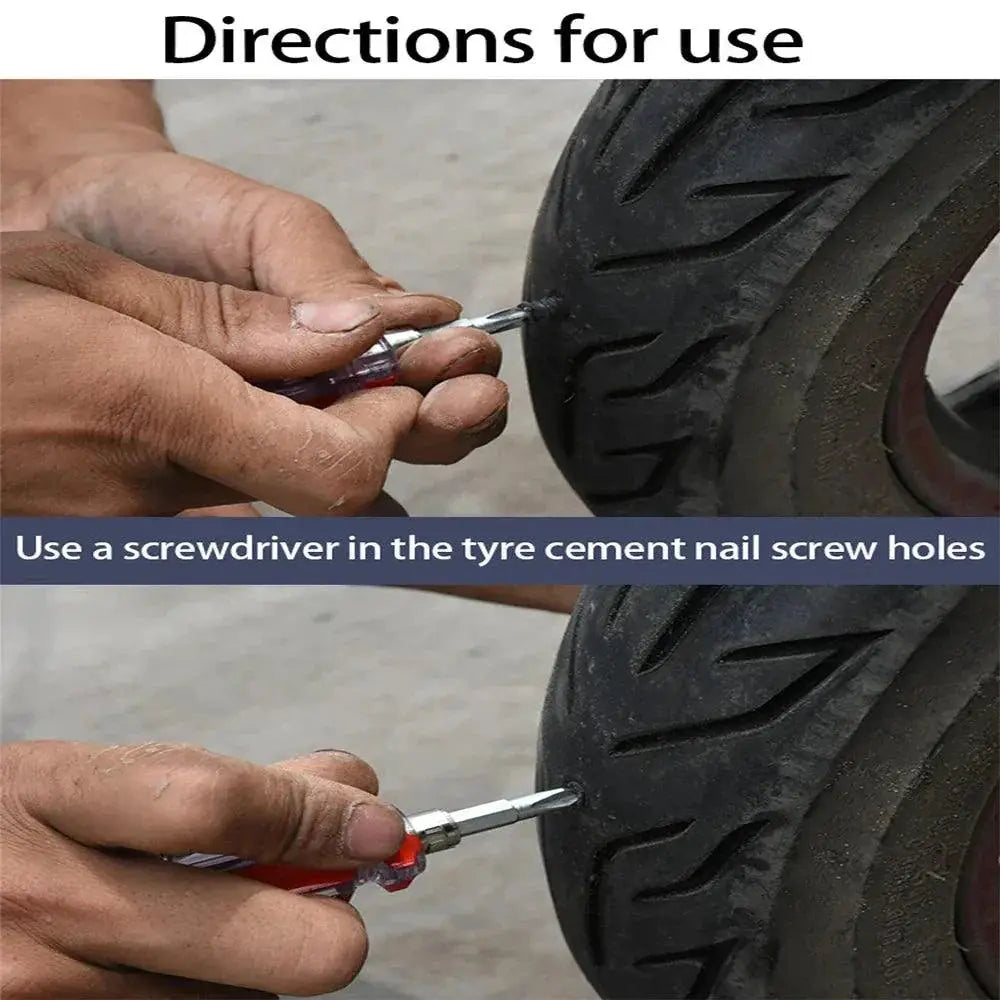 Car Tire Repair Nail Set Universal Vehicle Puncture Tool Kit