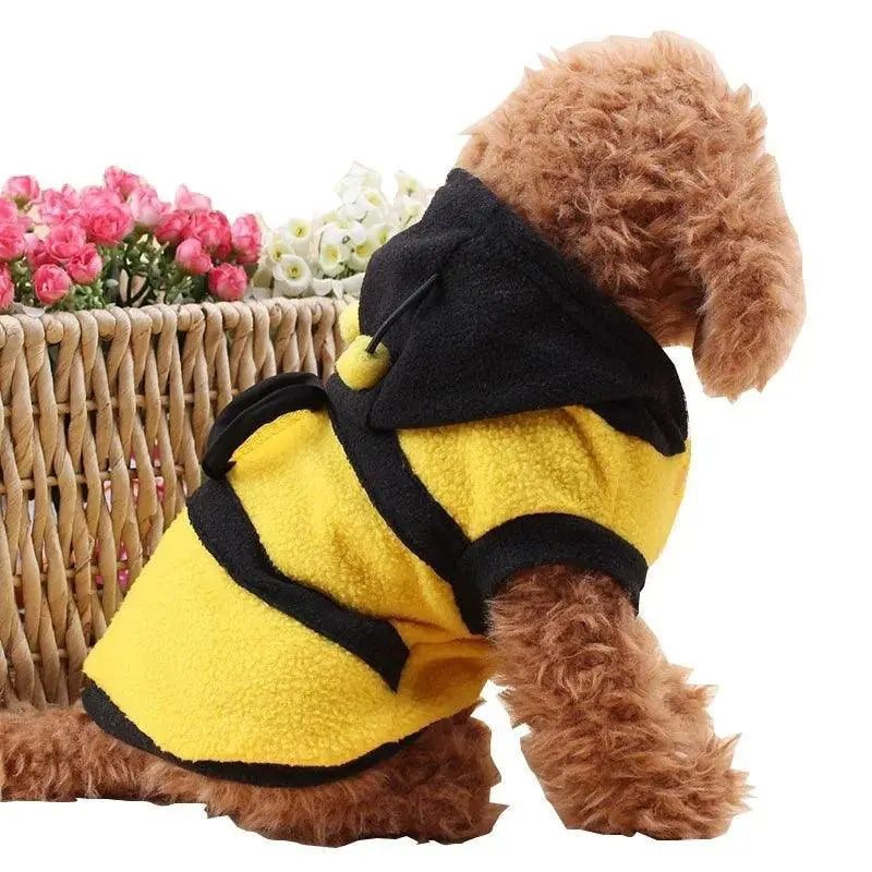 Bee Pet Hoodie Cute Bee Themed Halloween Cosplay Apparel