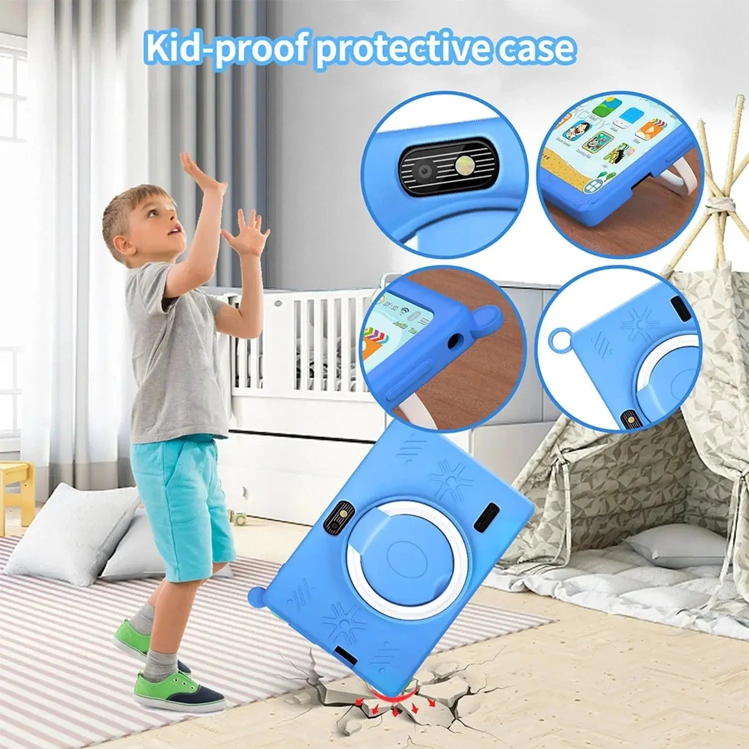 Educational Kids Tablet 7Inch Quad Core 4GB RAM 64GB Storage
