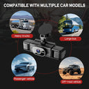 BCUOZ Dashcam with Super Night Vision - Front Rear Left