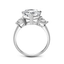 Heart Moissanite Ring in Sterling Silver