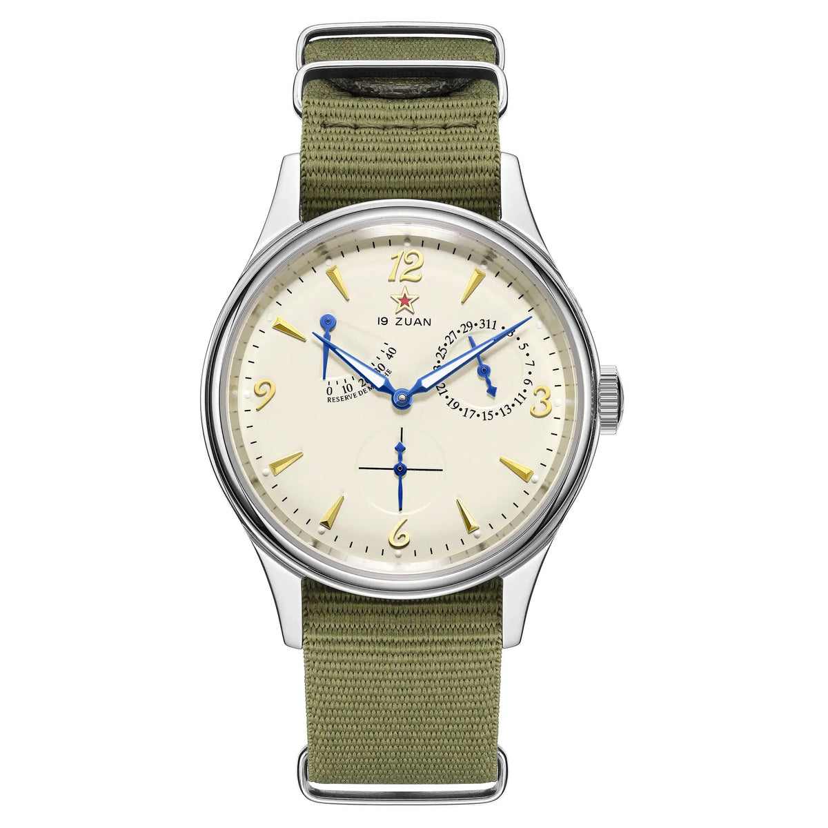New 1963 40mm Mens Pilot Automatic Mechanical Watch Seagull ST17 Sapphire Crystal Waterproof Retro Style