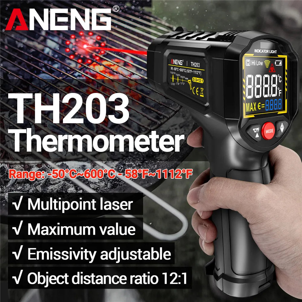 Aneng Digital Infrared Thermometer Temperature