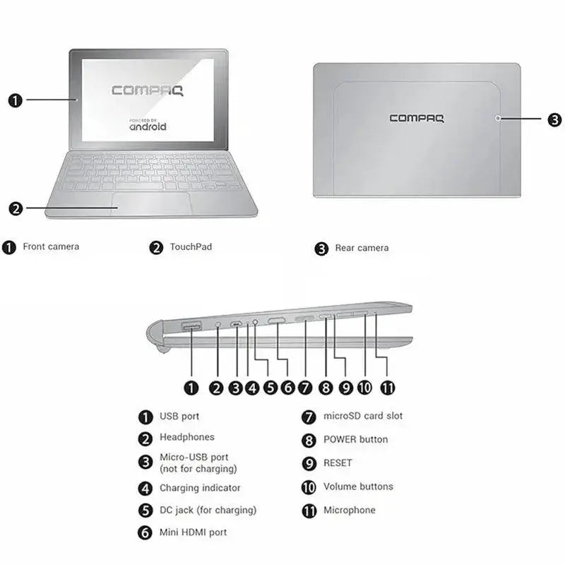10.1 Inch Android Tablet Quad Core 5000mAh Battery