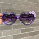 Cute Heart-Shaped Kids Sunglasses with UV Protection Glasses