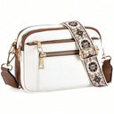 Quilted Embroidery Grid Colorblocking Retro