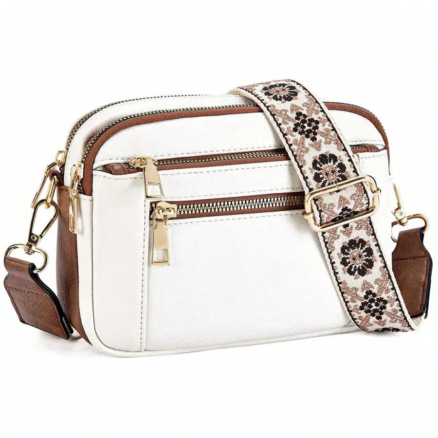 Quilted Embroidery Grid Colorblocking Retro