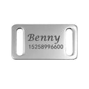 Personalized Slide-on Pet Tag Engraved Stainless Steel Tag