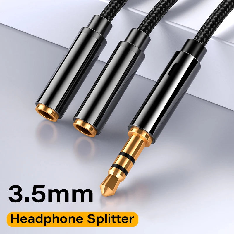 Audio Splitter Extension Cable Jack