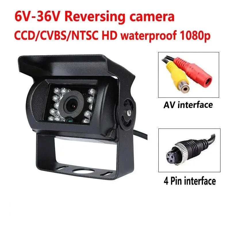 Reverse Camera 4 Pin AV Port IR Night Vision Waterproof For Truck Trailer RV - stepyours.com