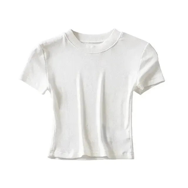 Breathable Women's Crop Top for Gym — product view 20