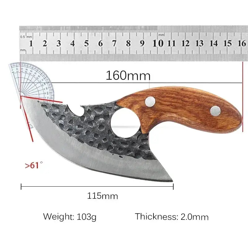 Hand Forged Stainless Steel Boning Knife Bottle Opener - OurLum.com