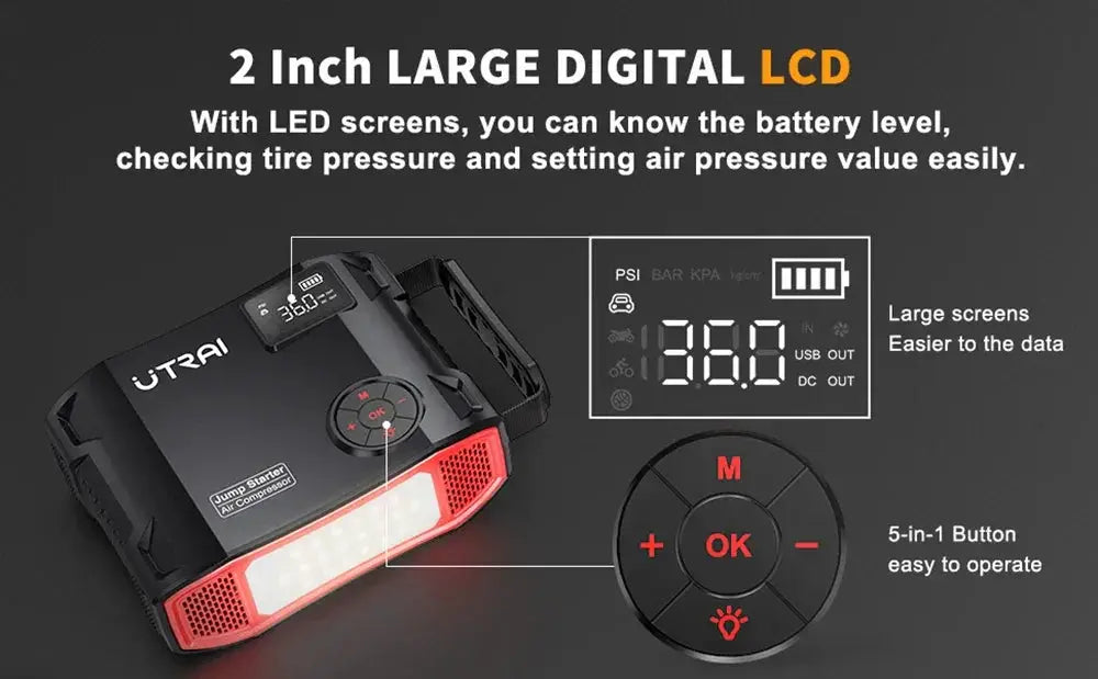 Vehicle Jump Starter for Emergency Power — product view 12
