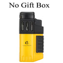 Galiner Cigar Torch Lighter Windproof 4 Jet Flame Butane
