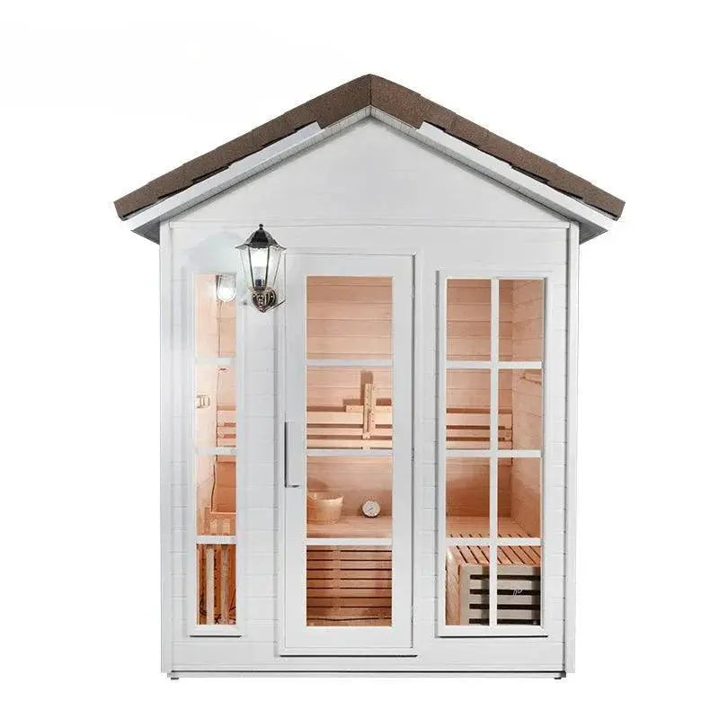 Luxury Home Steam Room and Outdoor Sauna Set Wellness Haven