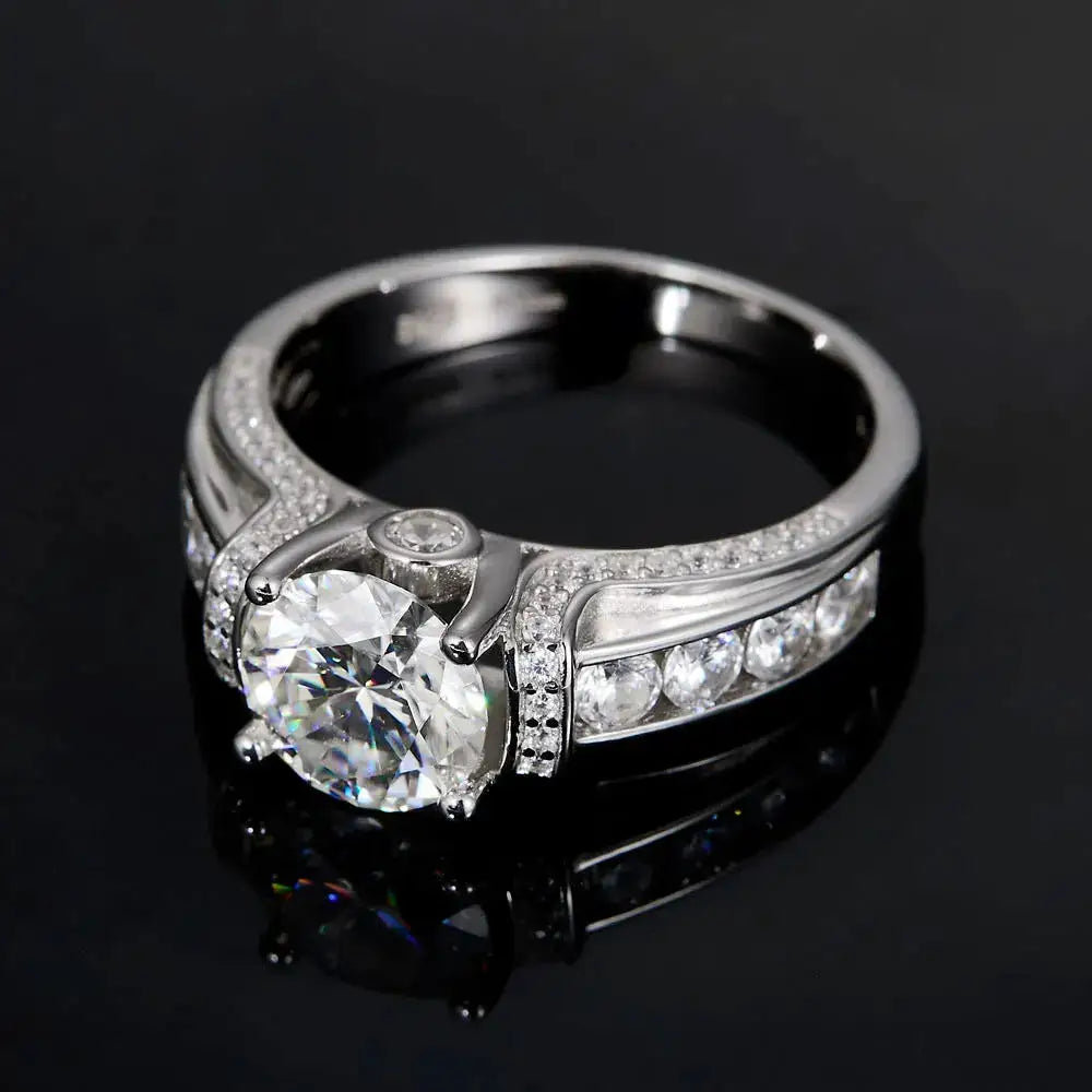 Starlight Moissanite Silver Ring — product image 3