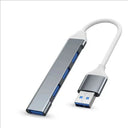 USB C Hub 4 Port - Compact Aluminum Multiport