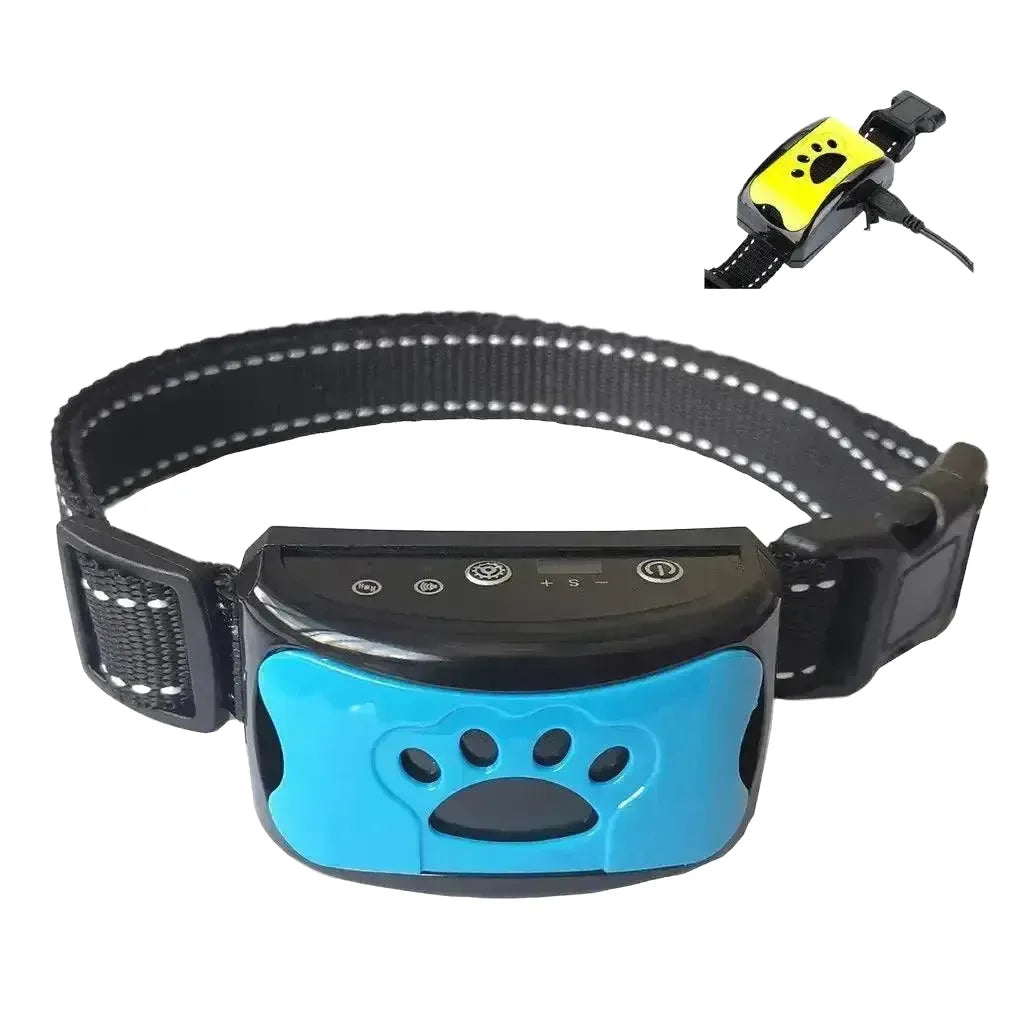 Bark Collar for Dog Owners Stops Barking — blue