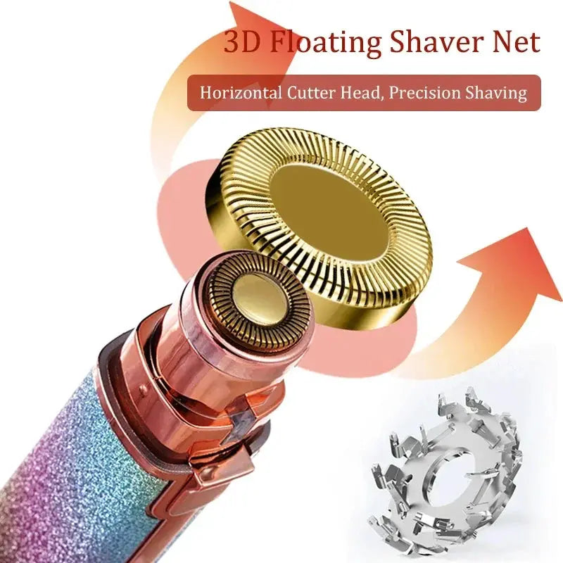 2 In 1 Rechargeable Eyebrow Trimmer Epilator Mini Shaver