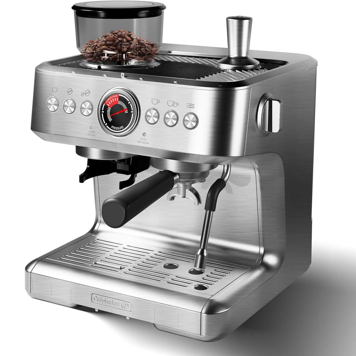 Espresso Coffee Machine, Built-in Coffee Grinder, Grind — product view 1