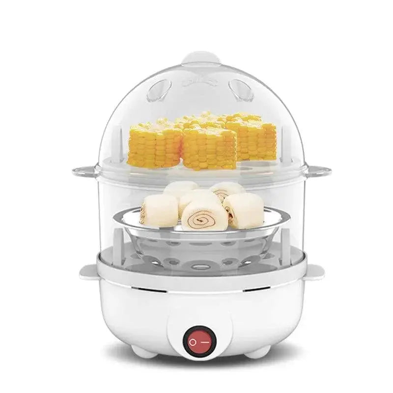 Electric Egg Cooker Double Layer Multifunction Boiler 350W