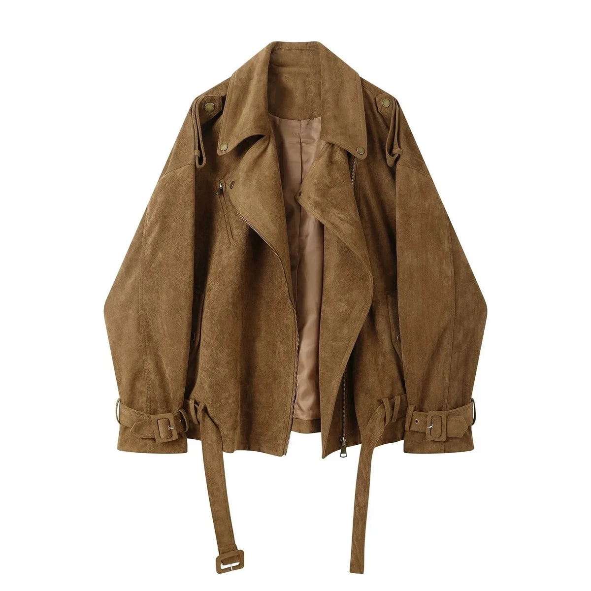 Velvet Suede Leather Jacket