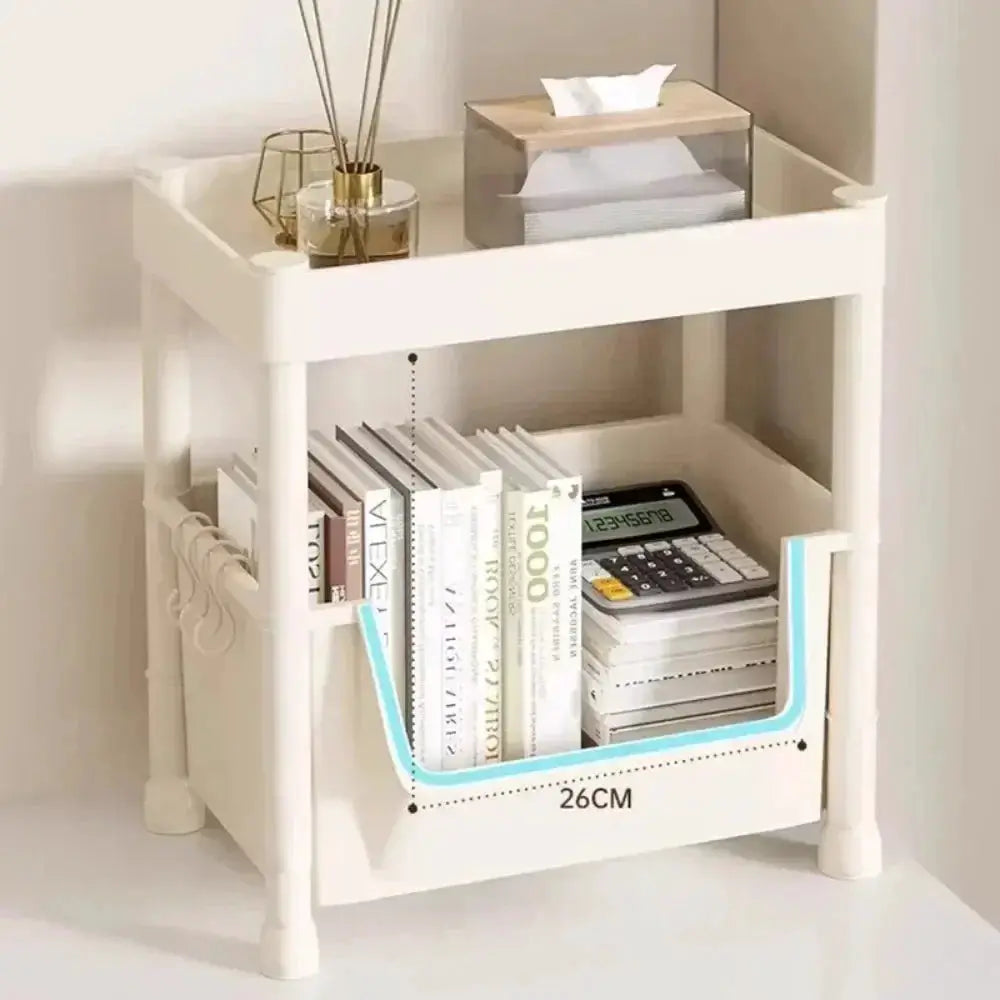 Trolley Bookshelf Portable Kitchen Storage Rack On Wheels - OurLum.com