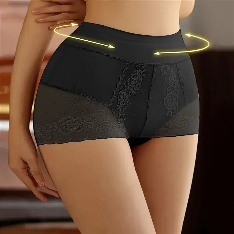 Women High Waist Lace Shaping Seamless Panties For Women