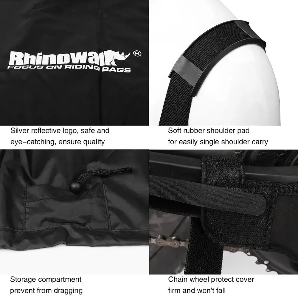 Rhinowalk Road Bicycle Storage Bag Cover Portable Fits 27.5' and Below MTB/700C Road Bike Light Bike Travel Carry Shoulder Bag