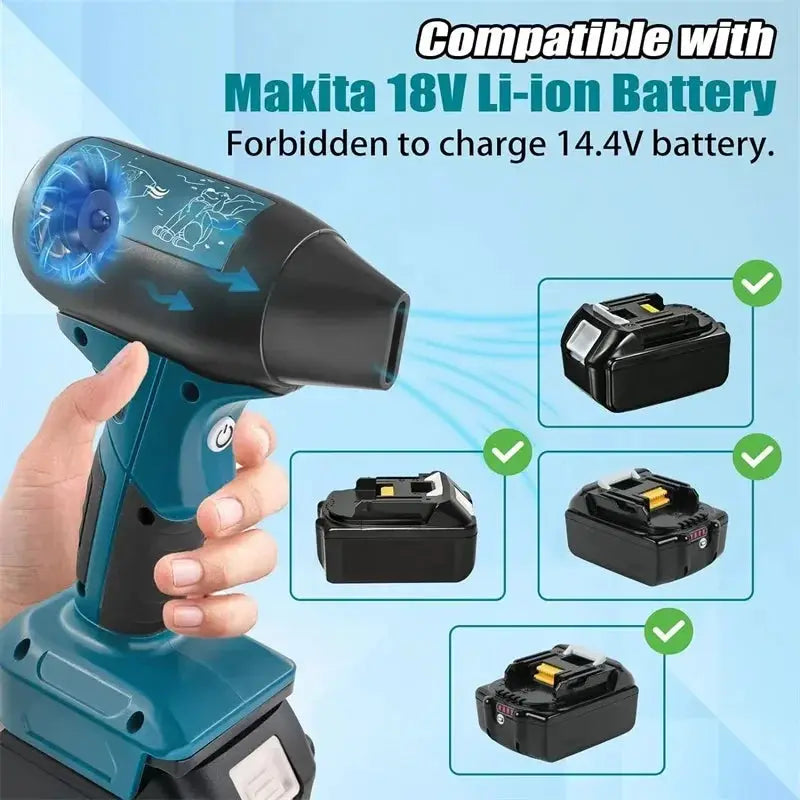 Portable 4 Speed Jet Blower Makita Dewalt Milwaukee Bosch