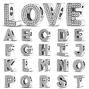 A-z Alphabet Letter Charm Bead