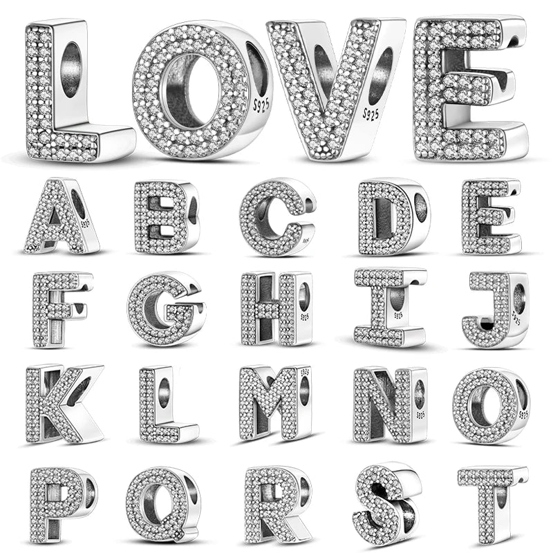 A-z Alphabet Letter Charm Bead