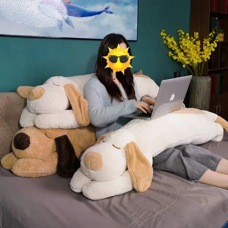 Lovely Soft Dog Plush Pillow Cuddly Gift For Her Cozy