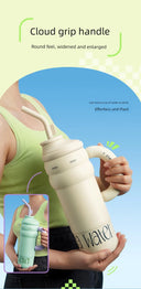 Strawberry Life 1300ml Giant Insulated Thermos Cup