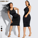 Seamless U Backless Bodysuit Dress for Women Tummy Control