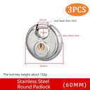 60mm Stainless Padlock - Heavy Duty Security.