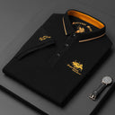 New Summer Korean Embroidered Polo Shirt Men's Luxury Top