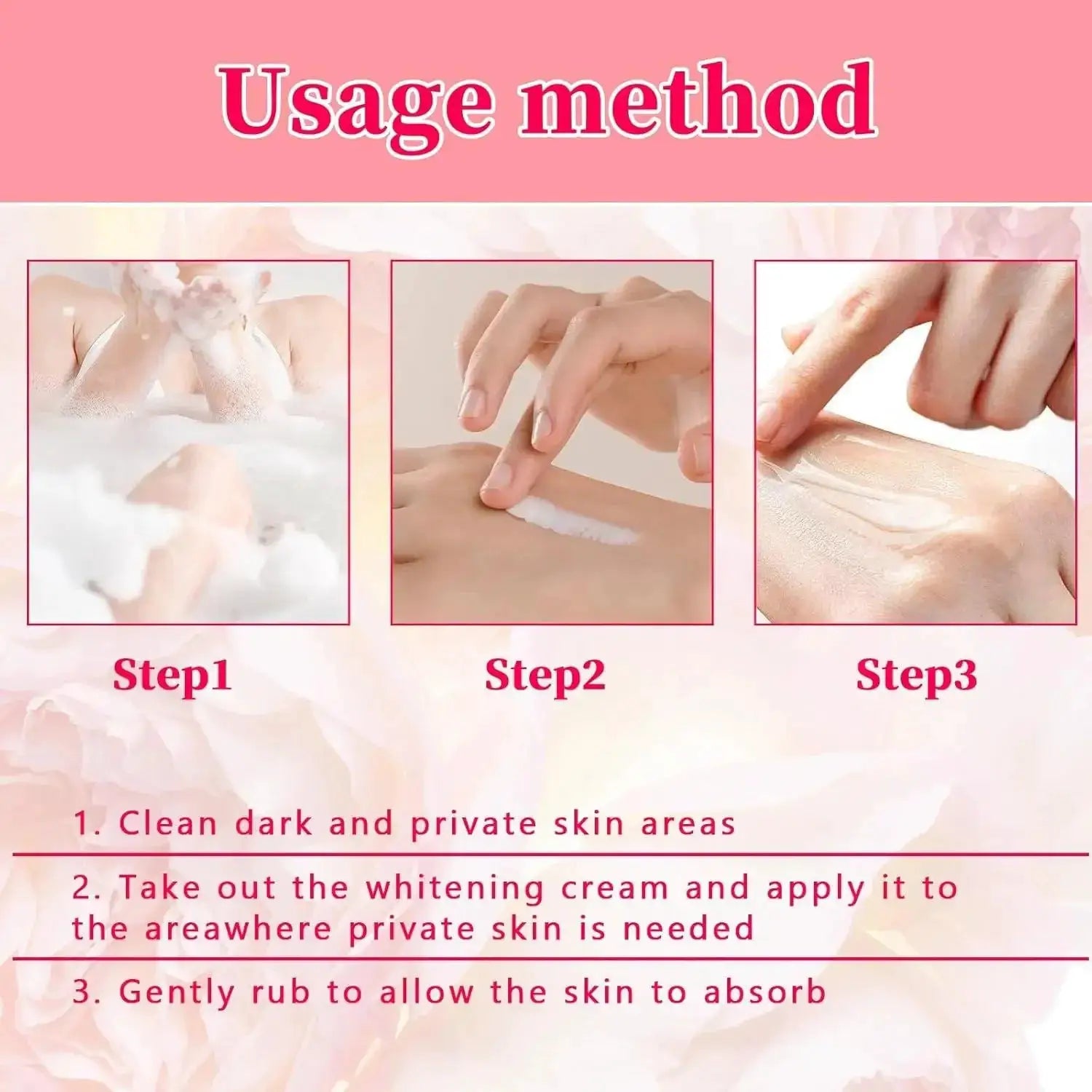 Body Whitening Bleach Cream Brighten Underarm Elbow Knees Joint Removal Intimate Parts Dark Spots Melanin Snow Bleach Cream