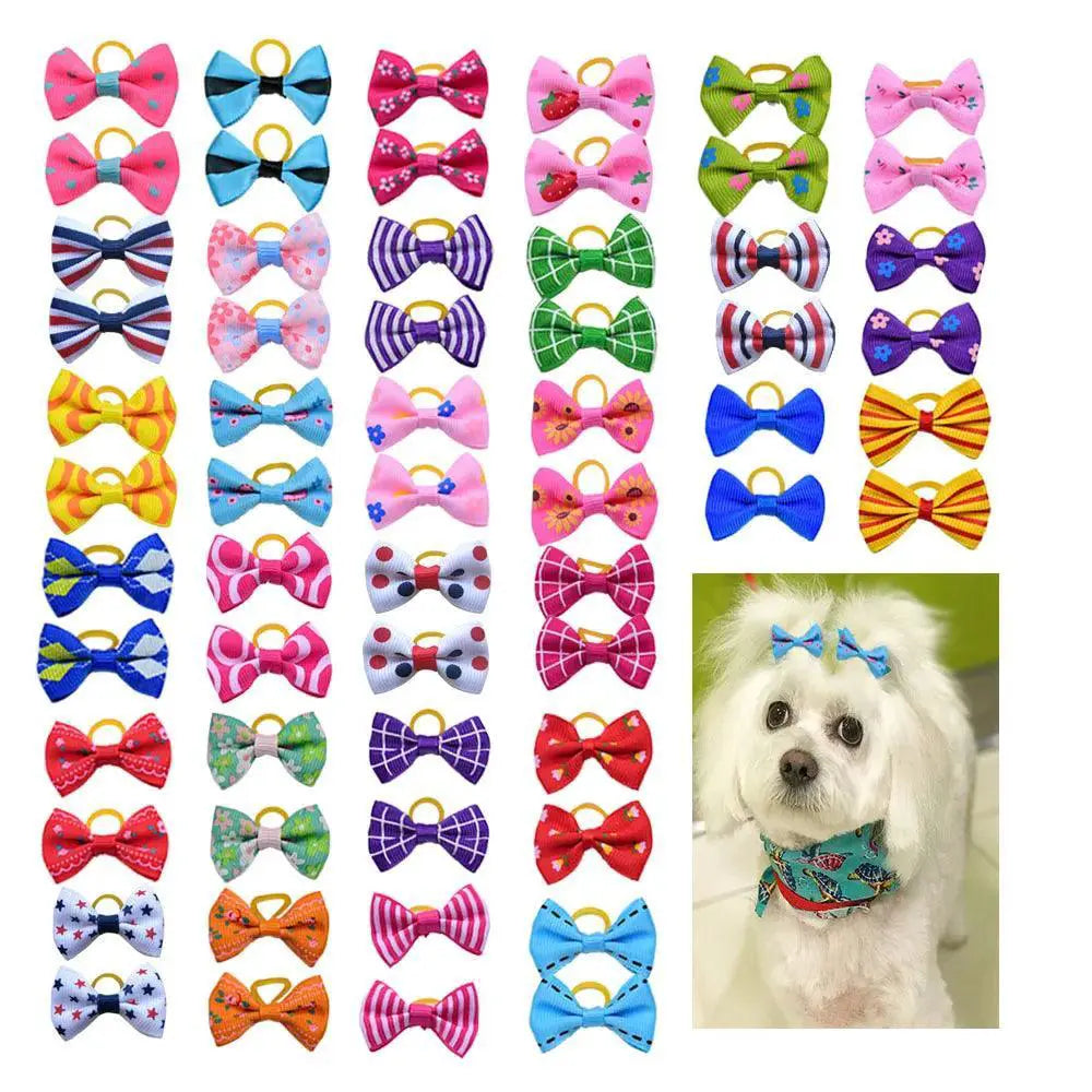 Pet Grooming Bows Colorful Hair Accessories for Pets