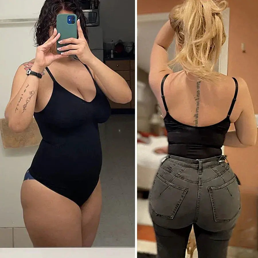Seamless Tummy Control Bodysuit Thong for Women XS to 3XL