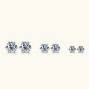 Premium Moissanite Wedding Stud Earrings