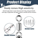 Sea Fishing Snap Hooks Durable Stainless Steel Connector Set