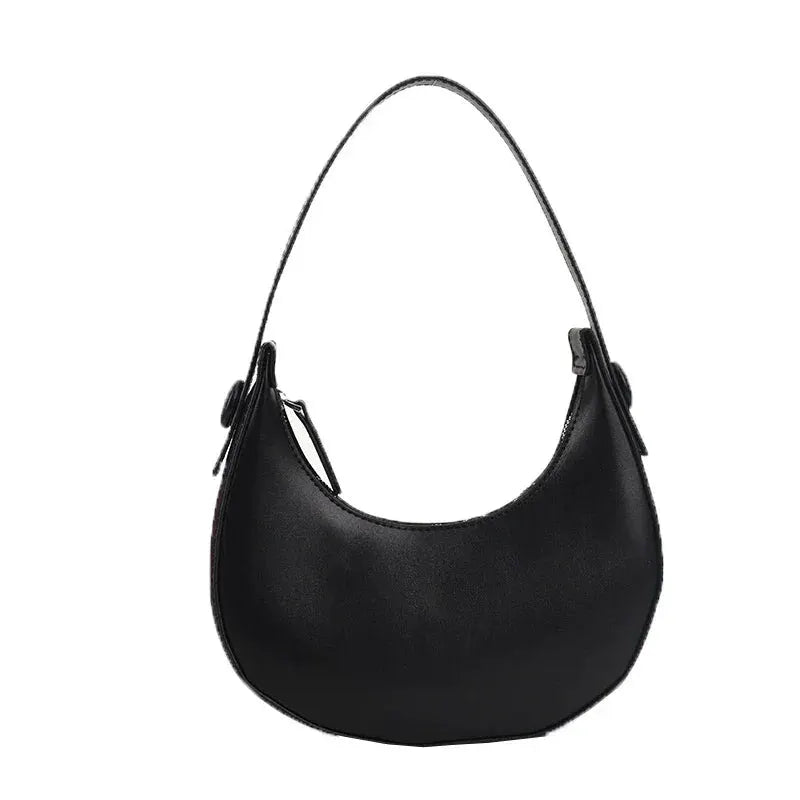Armpit Bags Cute Half Crescent PU Leather Bag For Women