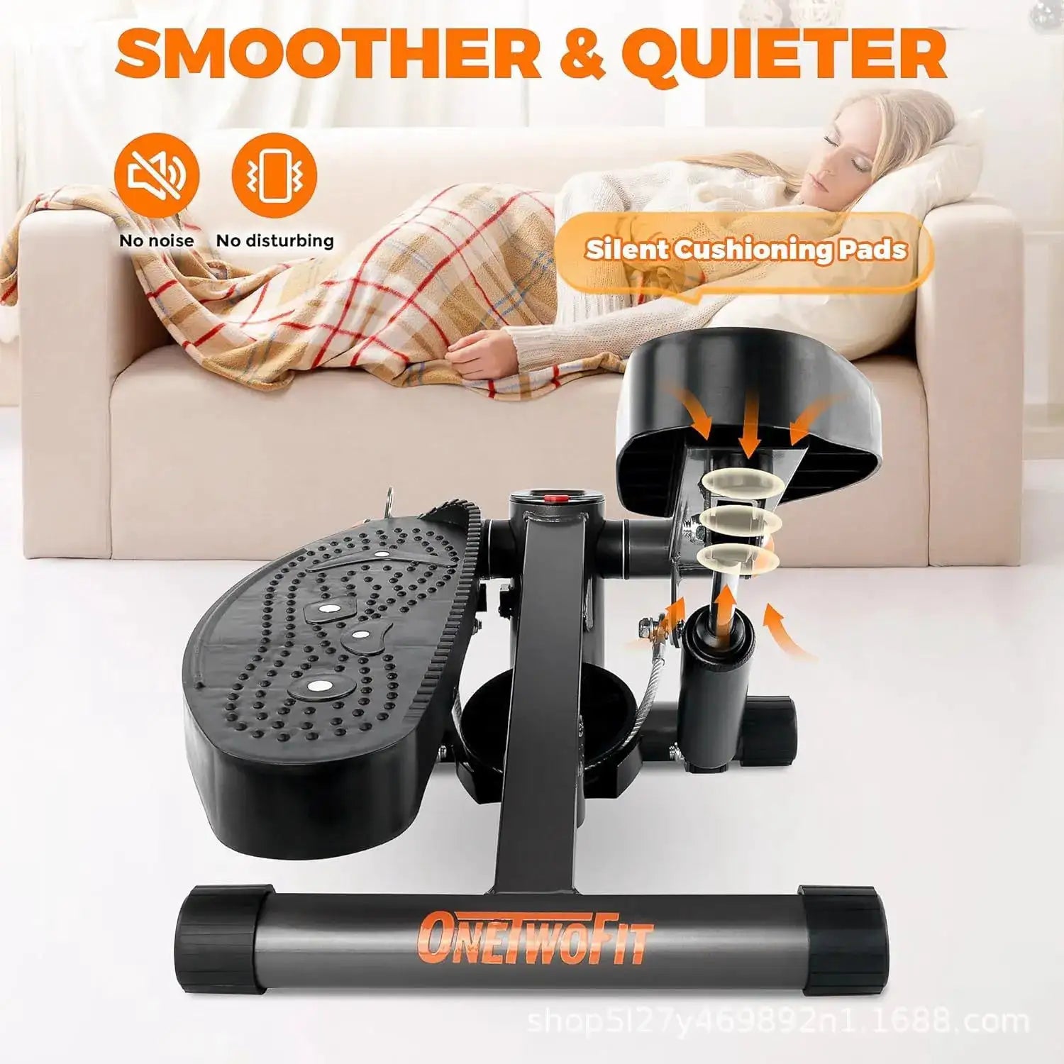 New Mini Pedal Machine Home Walking Machine Hydraulic Fitness Mountaineering Machine Step Foot Training Step