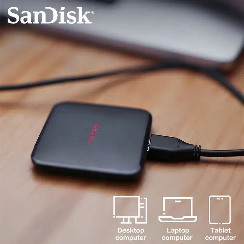 SanDisk ELE Portable Solid State Drive PSSD Original Type-C SSD for iPhone 15 16 Smartphone Tablet 1TB 2TB External Hard Drive