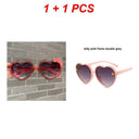 Cute Heart-Shaped Kids Sunglasses with UV Protection Glasses