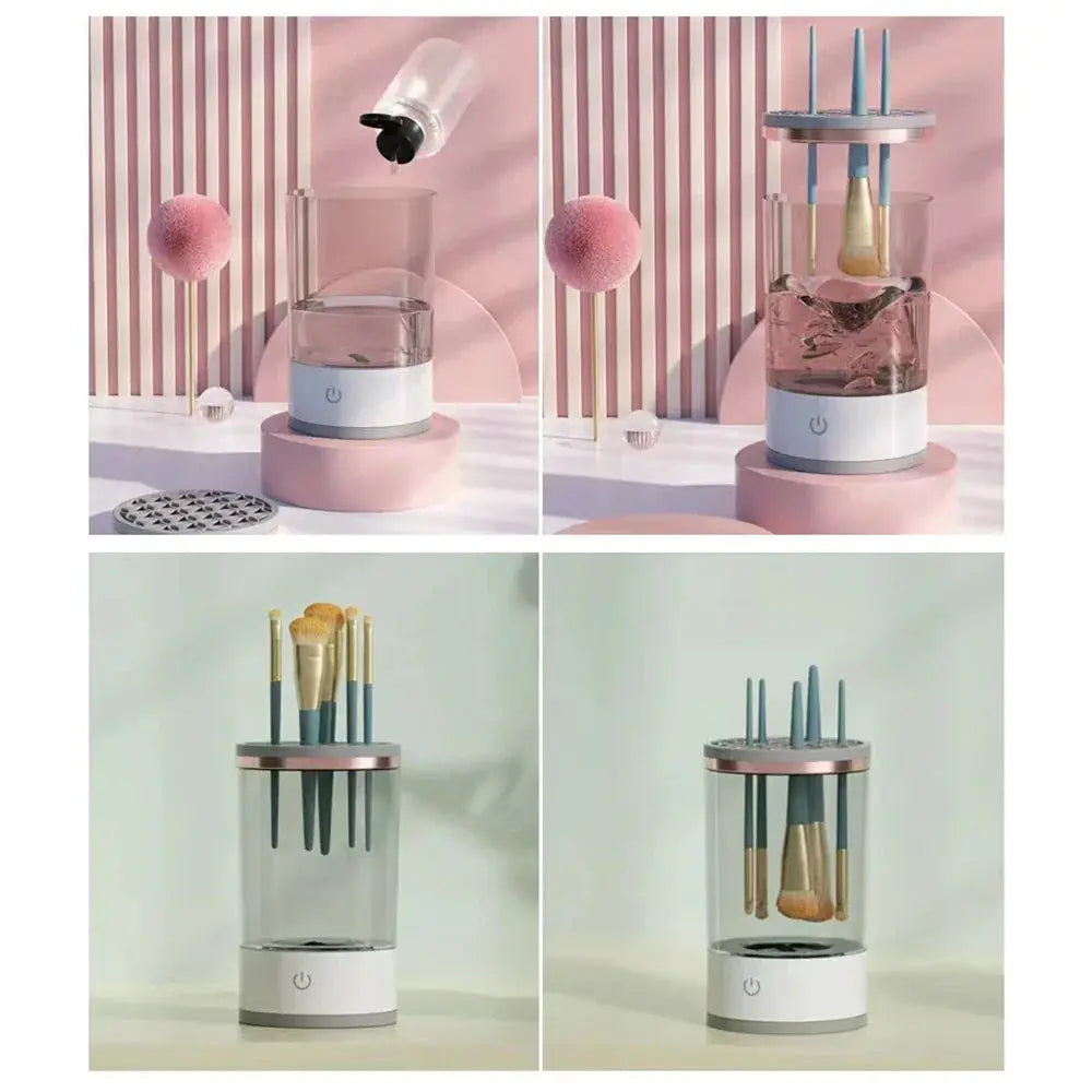 Automatic Rotating Makeup Brush Cleaner For Easy Cleaning - OurLum.com