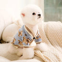 Chic Striped Winter Pet Sweater for Cozy Dogs and Cats